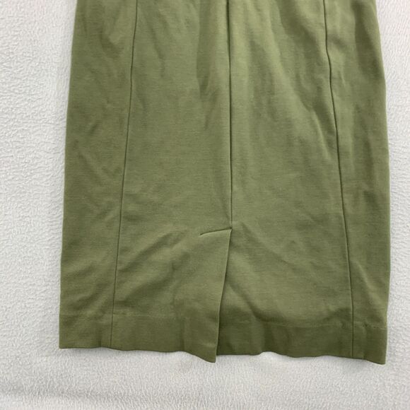 MM Lafleur Women 2 Rachel Dress Ponte Green Sleeveless Stretch Sheath Office - Picture 12 of 16